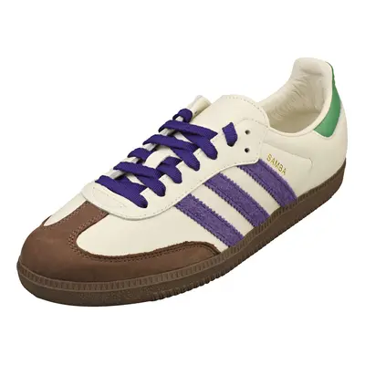 (9) adidas Samba Og Womens Fashion Trainers in White Purple