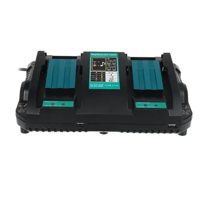 (US Plug) 18-14V Battery Charger For Makita USB Charger Fast Rapid Dual Twin Port