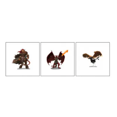 WizKids/NECA D&D Icons Of The Realms Miniatures: Archdevils Bael / Bel / And Zariel