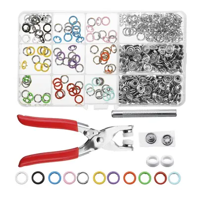 (200pcs) Colors 250pcs/200pcs/100pcs Five-Claw Button Clasp + Installation Tool Kit