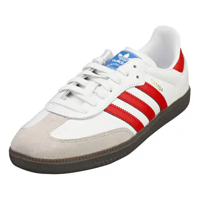 adidas Samba Og Mens Casual Trainers in White Red - 12.5 UK