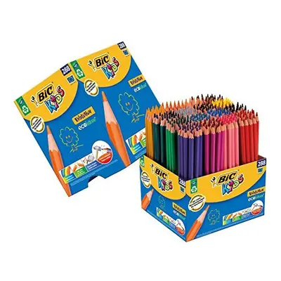 BIC Kids Evolution ECOlutions Colouring Pencils - Assorted Colours, Classpack of