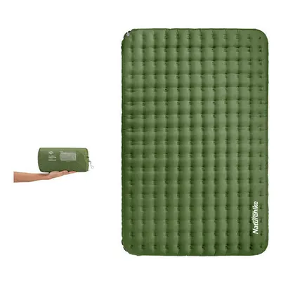 (Green, L) TPU Thickened Inflatable Mattress Waterproof Single/Double People Sleeping Pad for Ou