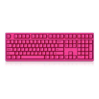 (Rose Red, Yellow Switch) Keys Mechanical Keyboard USB Type-C Wired Gateron Switch Double-Shot P