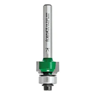 Trend C074AX1/4TC Craft Pro 1/4in shank bearing guided round over router cutter - 1.6mm radius T