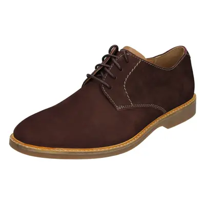 (Burgundy, UK 10) Mens Clarks Casual Lace Up Shoe Atticus Lace - G Fit