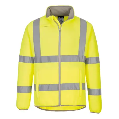 (S, Yellow) Portwest Unisex Adult Eco Friendly Fleece Jacket