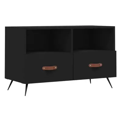 vidaXL TV Cabinet TV Unit Sideboard Media Unit TV Stand Black Engineered Wood