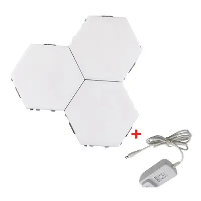 (3Pcs, EU Plug) Touch Sensor Quantum Wall Lamps Hexagon Shape Honeycomb