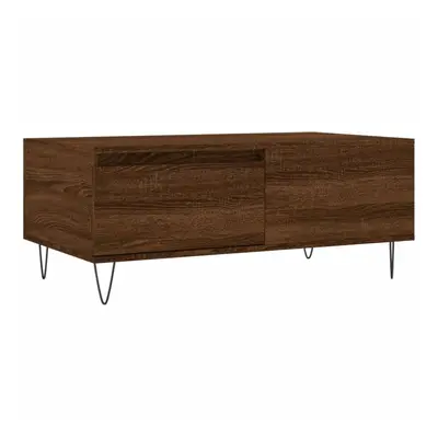 (brown oak) vidaXL Coffee Table Side Table Sofa Couch Table Brown Oak Engineered Wood