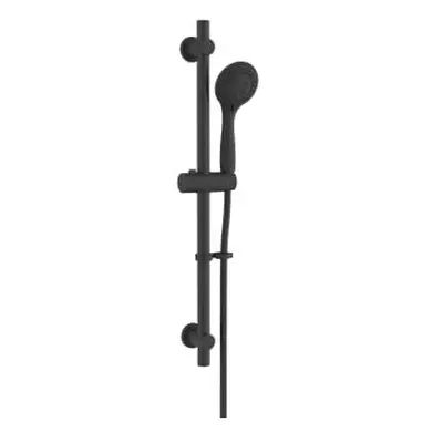 AM302021 Nero Function Shower Set Matt Black Includes Hose, Riser Rail and Shower Head