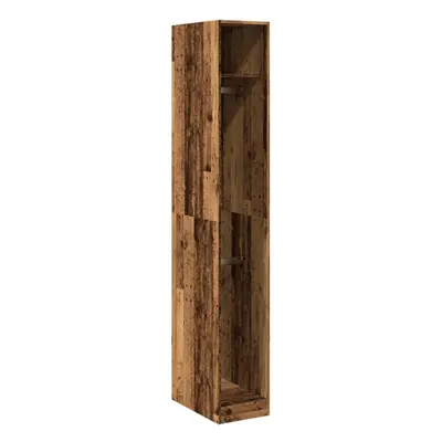 vidaXL Wardrobe Closet Clothes Storage Organiser Old Wood Engineered Wood