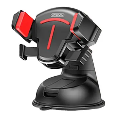 (Black & Red) Car Phone Holder T-type Suction Cup Rotation 4.0-6.7 Inch