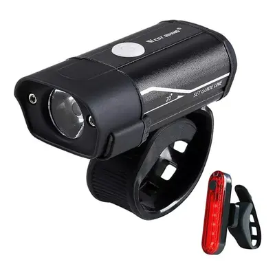 (#2) 350lm Bike Headlight Modes Ultralight USB Rechargeable Bicycle Front Lamp Outdoor Cycling