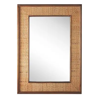 Wall Mirror IGUALA cm cm Bamboo Wood Natural