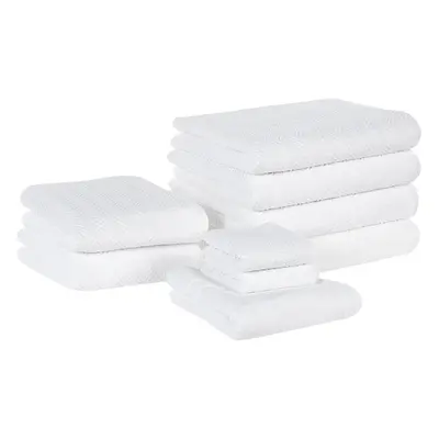 Set of Towels MITIARO Terry Cotton White