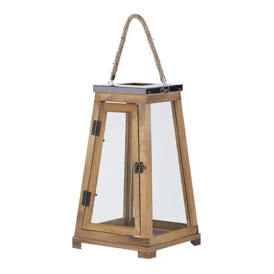 Lantern PULAU Wood cm Brown