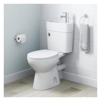 Purefino 2-in-1 Close Coupled Toilet With Sink On Top - Space Saving Basin Combo