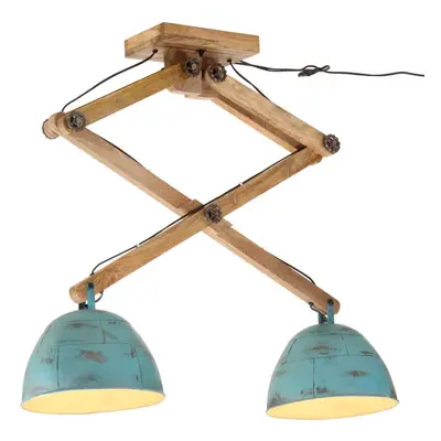 vidaXL Ceiling Lamp Hanging Light Ceiling Chandelier W Distressed Blue E27