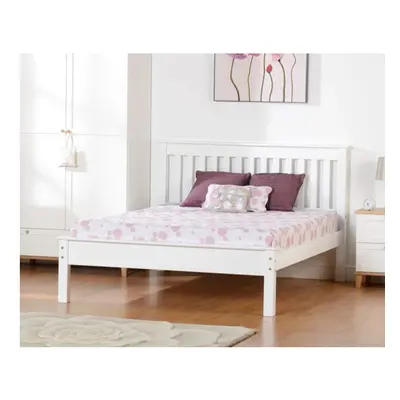 Matteo 4'6" Bed Low Foot End - White