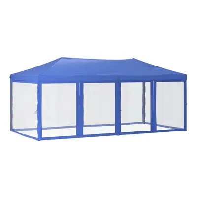 (blue) vidaXL Folding Party Tent with Sidewalls Pavilion Marquee Multi Colours/Sizes