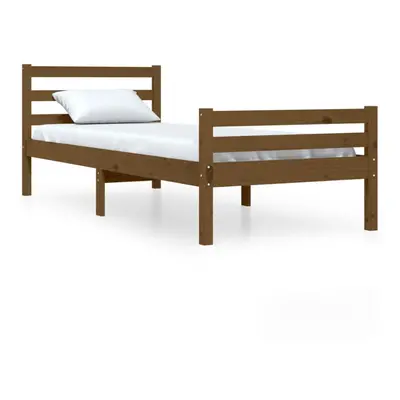 (honey brown, x cm) vidaXL Bed Frame Mattress Foundation Bedroom Bedstead Bed Base Solid Wood