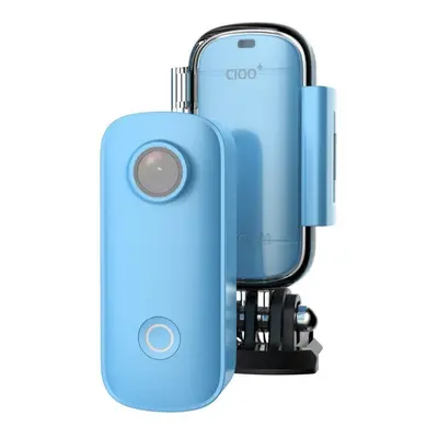 (Blue) WiFi 2.4GHz 2K HD Mini Thumb Camera H.265 Waterproof Case Action Sport DV Camcorder Free 