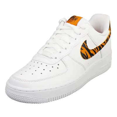 (4.5) Nike Air Force 07 Womens Fashion Trainers in White Tiger