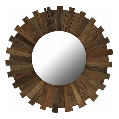 vidaXL Solid Reclaimed Sleeper Wood Wall Mirror 70cm Bathroom Vanity Makeup