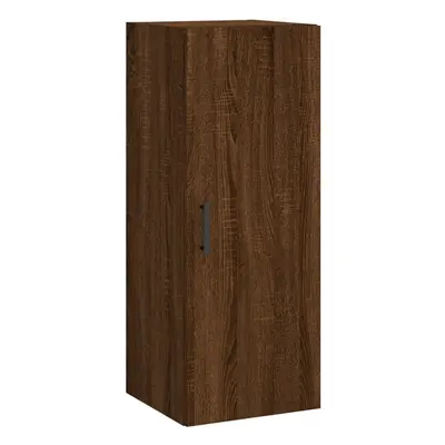 (brown oak) vidaXL Wall Mounted Cabinet Bathroom Cabinet Storage Cabinet Cupboard White