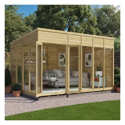 (12x8 - 11mm Thickness) Switch Pent Tongue and Groove Summerhouse