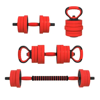 SPORTNOW Weight Dumbbells Set, Barbell, Kettlebell, Push Up Stand, 20kg