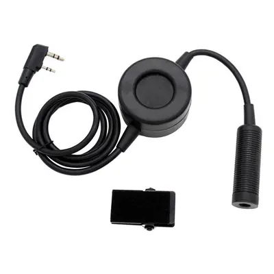 PTT TCI Walkie Talkie Headset Waterproof Round PTT Microphone for Walkie Talkie Motorola Kenwood