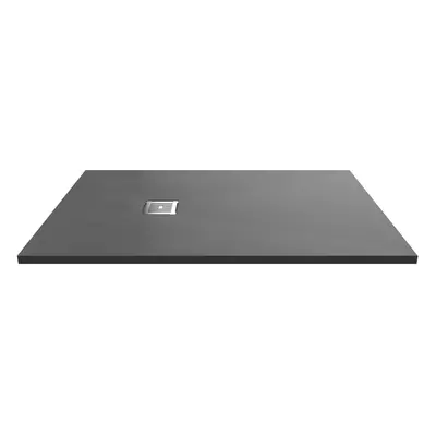 1400mm x 900mm Premium Slimline Rectangular Shower Tray - Slate Grey