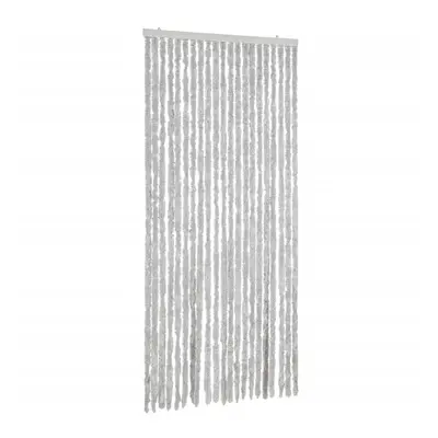 vidaXL Fly Curtain Door Curtain Fly Screen Curtain Grey 90x220 cm Chenille