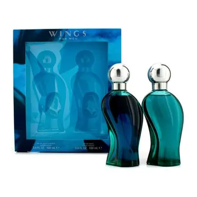 Wings Pcs Set For Men: 3.4 Edt Sp + 3.4 A/S