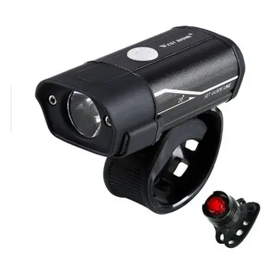 (#3) 350lm Bike Headlight Modes Ultralight USB Rechargeable Bicycle Front Lamp Outdoor Cycling