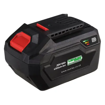 20V 6Ah Lithium-ion Power Tool Battery Pack - LED Level Indicator