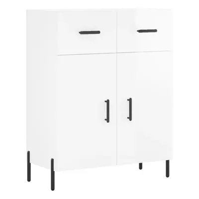 (high gloss white) vidaXL Sideboard Storage Cabinet Side Cabinet Cupboard White Engineered Wood