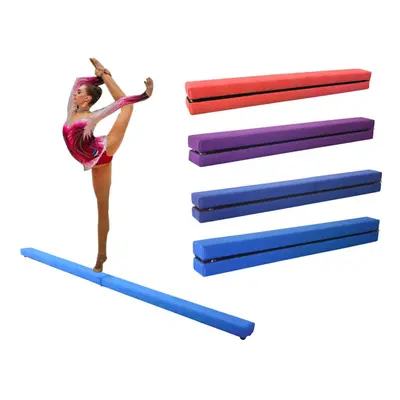 (Light Blue) 7FT Folding Gymnastics Balance Beam