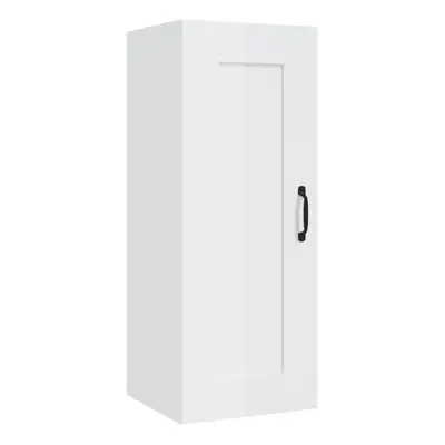 (high gloss white) vidaXL Hanging Cabinet Floating Cabinet Wall Storage Cabinet Engineered Wood