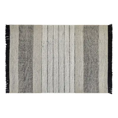 Wool Area Rug x cm Beige and Black YAZLIK