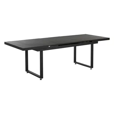 Extending Garden Table 180/240 x cm Black VALCANETTO