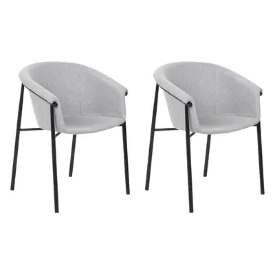 Set of Dining Chairs AMES Light Grey