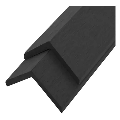 vidaXL 5x Decking Angle Trims WPC 170cm Black Tiles Joist Board Corner Edge