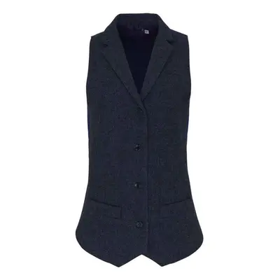 (18 UK, Navy) Premier Womens/Ladies Herringbone Waistcoat