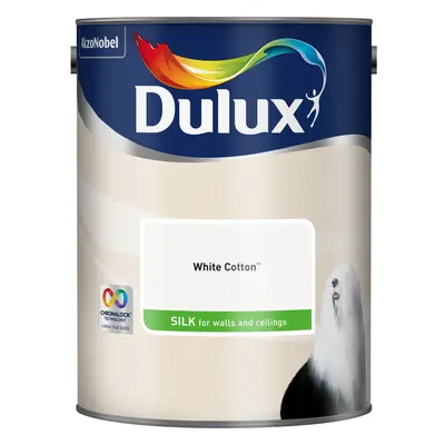 Dulux Silk White Cotton 5L