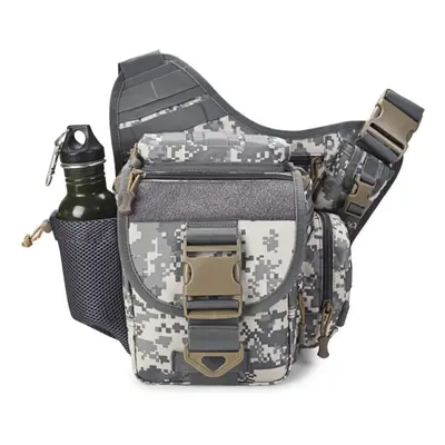 (Grey) Outdoor Saddle Bag SLR Camera Multifunctional Single Shoulder Water-resistant Backpack Ca