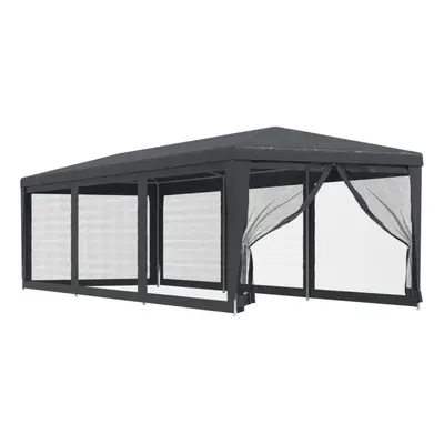 (Anthracite, x x cm (L x W x H)) vidaXL Party Tent with Mesh Sidewalls Canopy Gazebo Multi Colou