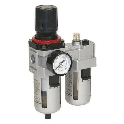 High Flow Air Supply Filter Regulator & Lubricator - 1/2" BSP 99cfm Max Airflow